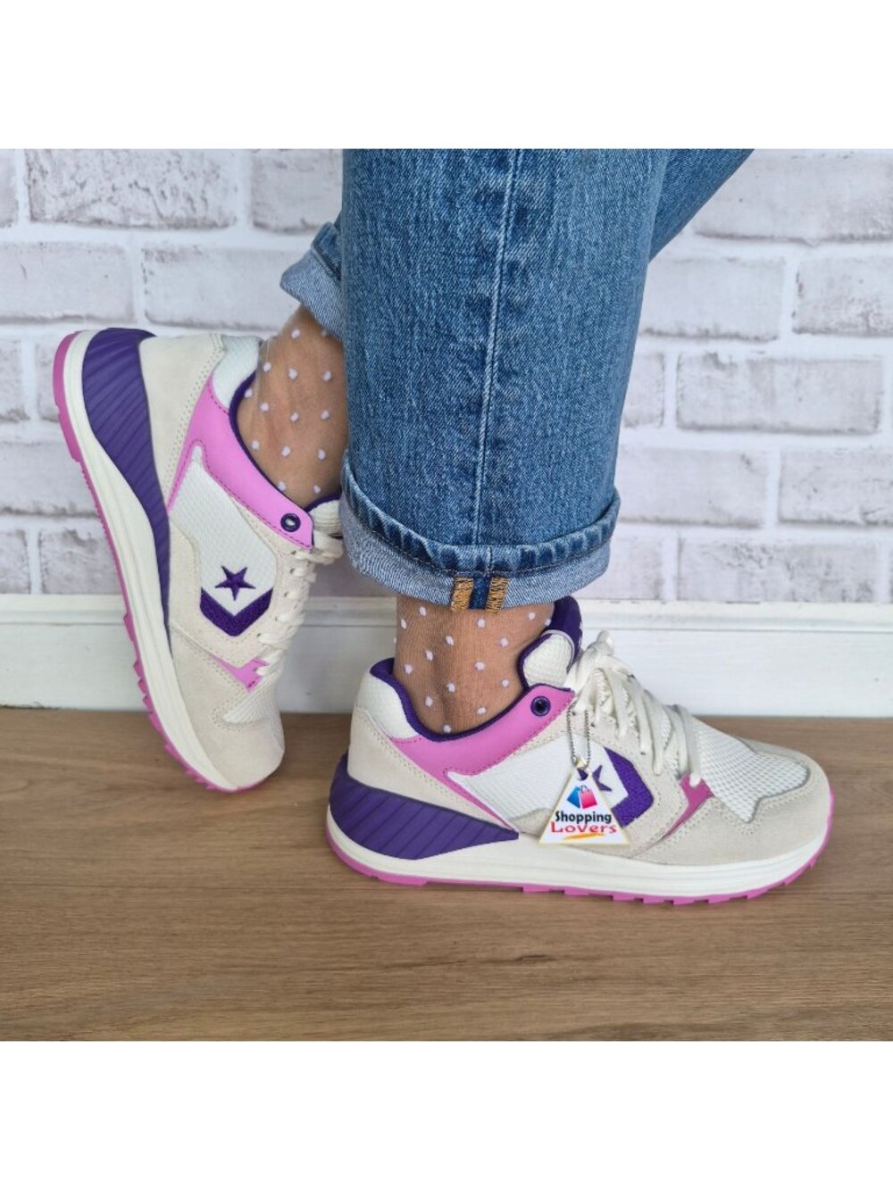 ⭐Converse Wave Trainer OX Vintage Low Sz 8 Women's Shoes Sneakers White A13463C